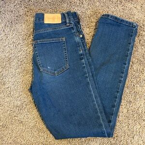 Everlane Dark Blue Denim Cigarette Jeans